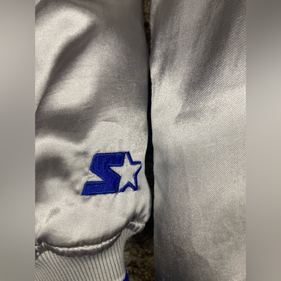 Vintage Starter Dallas Cowboys Tony Romo #9 NFL Satin Bomber Jacket Men Size XL - Picture 12 of 12